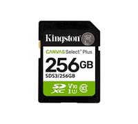 Kingston Carte mémoire flash Canvas Select Plus 256 Go SDXC UHS‑I V10 U1 Class10