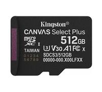 Kingston Canvas Select Plus Carte mémoire microSD 512GB micSDXC Gen3 150R A1 Adaptateur SD Non Inclus - SDCS3/512GBSP