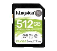 Kingston Technology Carte SDXC Canvas Select Plus 100R C10 UHS-I U3 V30 de 512 Go