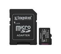 Kingston Canvas Select Plus Carte mémoire microSD 512GB microSDXC Gen3 150MB/s A1 Adaptateur SD Inclus - SDCS3/512GB