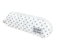 Canvas Stifftäschchen Gepolsterte, Canvas-Retro-Tasche Mit Punktstruktur | Geräumig Ästhetisch Federmäppchen Für Schüler Mädchen Teen Kosmetik Lineal Radiergummi Schule