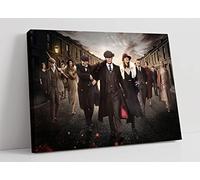 CanvasArtShop Peaky Blinders Crew - Impression sur toile encadrée de 30 mm de profondeur (XL 119 cm x 81 cm)