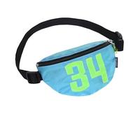 CANVASCO Sac Banane en Voile recy Bleu Clair/Vert - Crossbody Bag Hydrofuge et Robuste - Accessoire Festival Bandouliere