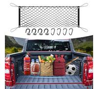 Canvcle Filet de coffre pour Ford Maverick 2022-2025 - Accessoires style enveloppe - Filet de rangement en maille extensible et réglable en nylon élastique avec crochets