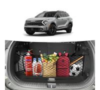 Canvcle Filet de Coffre pour Kia Sportage 2023-2025 - Accessoires de Sport - Style enveloppe - Filet de Rangement en Maille Extensible et réglable - Filet arrière en Nylon élastique avec Crochets