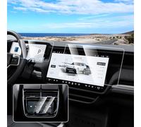 Canvcle Lot de 3 films de protection d'écran pour Rivian R1T/R1S 2022-2025, navigation 15,6", numérique 12,3", protection d'écran tactile de 6,5" en verre trempé pour console arrière