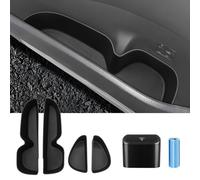 Canvcle Lot de 6 boîtes de rangement latérales et poubelles pour Toyota RAV4 2023-2025 - Accessoires de porte avant et arrière - Avec sacs poubelle