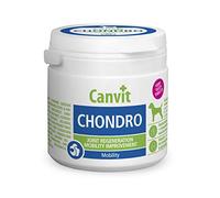 Canvit Chondro Dog Glucosamine Complément de hanche et d'articulation pour chiots et chiens actifs jeunes ou en surpoids, très savoureux (Chondro, 100 comprimés), pour chiens de moins de 25 kg