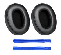 Canxyeun 1 Paire Coussinets D'oreille pour Casques Circum-Auriculaires Skullcandy Hesh 3/ANC/Evo,Crusher Wireless/ANC/Evo,Venue ANC,en Mousse Coussin Coussinets et Cuir Protéiné Souple,Noir