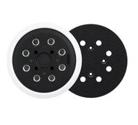 Canxyeun 2 Pièces Plateau Ponceuse pour Bosch PEX 400 AE, Disque Ponçage 125mm 8 Trous, Disque à Poncer 125mm, Support Rechange à Crochet Boucle pour PEX 300 AE, PEX 4000 AE et AdvancedOrbit 18 Blanc