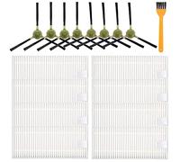 CanYien Lot de 16 Accessoires de Rechange compatibles avec Les aspirateurs Robots OKP Life K2 K3 et Tous Les aspirateurs Lefant y Compris M201, T800, U180, 8 brosses latérales, 8 filtres