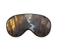 Canyon at Sunset Masque pour les yeux pour homme et femme, respirant et réglable, masque de sommeil ultra doux, bandeau de voyage léger pour avion, sieste, sommeil nocturne