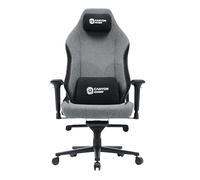 CANYON Boulder XL Fauteuil de gaming en tissu King Size Dossier réglable 90° - 160° Accoudoirs 4D, appuie-tête magnétique, soutien lombaire, vérin à gaz classe 4 - Gris