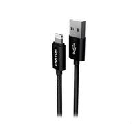 CANYON Câble léger tressé vers USB(A) 2.0 1M BK
