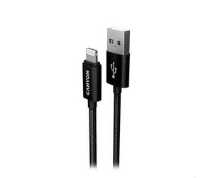 CANYON Câble léger tressé vers USB(A) 2.0 1M BK