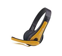 CANYON Casque pour pc avec Microphone HSC1B Jaune