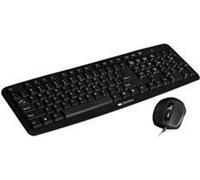 CANYON Clavier filaire multimédia, 105 touches, design fin et finition brossée, rétroéclairage blanc, capuchons de touches chocolat, HONGRIE