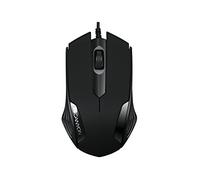 Canyon CNE-CMS02 - Souris - optique - 3 boutons - filaire - USB - noir - Pour la vente au détail