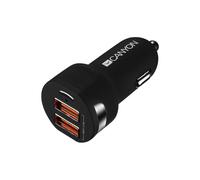 Canyon CNE-CCA04B Chargeur pour appareils mobiles MP3, autres, haut-parleur portable, smartphone, tablette Noir Allume-cigare de voiture