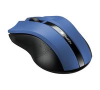 Canyon CNE-CMSW05BL - Souris - droitiers et gauchers - optique - 4 boutons - sans fil - 2.4 GHz - récepteur sans fil USB - bleu - Pour la vente au détail