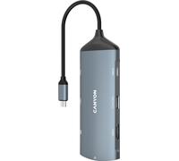 Canyon CNS-TDS15 Canyon USB-8-in1 HUB USB-C > HDMI/3xUSB/USB-C/RJ45/SD Slot retail