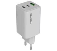 Canyon CU65ACC Caméra Numérique, Manette de jeux, Casques, Casque, Téléphone portable, Ordinateur portable, Chargeur électrique, Smartphone Blanc Secteur Charge rapide Intérieure