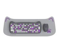 Canyon Ensemble Clavier et Souris HSET-W6 avec Tapis de Souris Gris