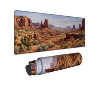 Canyon Grand tapis de souris, paysage naturel, montagne, désert, sans caoutchouc marron, lavable, accessoire de bureau pour bureau, maison, ordinateur, ordinateur portable, 40,6 x 91,4 cm