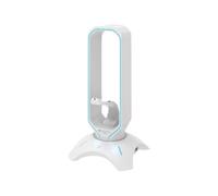Canyon Headset Stand WH200 3-in-1 MausBungee/2xUSB RGB blanc au détail
