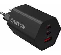 Canyon Hexagon 65, chargeur mural universel à haute vitesse, 2x USB-C 65W PD, 1x USB-A 18W, noir
