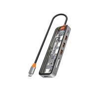 Canyon Hub DS-13 7 in 1 4k USB-C Transparent Space Grey