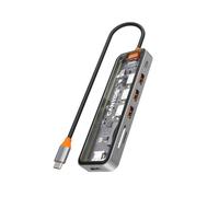 Canyon Hub DS-13 7 in 1 4k USB-C Transparent Space Grey