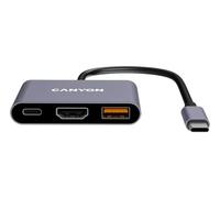 Canyon Hub USB-C, Adaptateur 3 en 1 avec HDMI, USB-A et Power Delivery 100 W