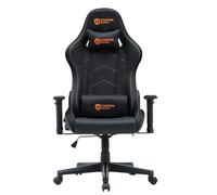 CANYON Irida RGBCH03 Chaise de gaming RVB en cuir synthétique moulé à froid avec télécommande, dossier réglable de 90° à 180°, appui-tête et soutien lombaire Noir