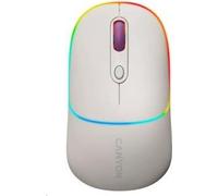 Canyon MW-22, souris optique sans fil 2en1 Bluetooth / Wireless USB, 800/1200/1600 DPI, 4 impressions, beige