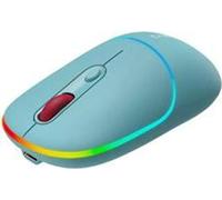 Canyon MW-22, souris optique sans fil 2en1 Bluetooth / Wireless USB, 800/1200/1600 DPI, 4 impressions, cyan
