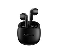 CANYON OnGo 13 True Wireless Écouteurs semi-intra-auriculaires, BT 5.4, 30 h d'autonomie totale, 6 h par charge, charge rapide, connexion stable, léger et confortable, noir