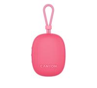 CANYON OnMove 12 Enceinte portable sans fil 5 W IPX7 étanche Bluetooth 5.3 Couplage stéréo TWS 12 heures de lecture Charge rapide USB-C Batterie 1200 mAh Rose