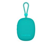 CANYON OnMove 12 Enceinte portable sans fil 5 W IPX7 étanche Bluetooth 5.3 Couplage stéréo TWS 12 heures de lecture Charge rapide USB-C Batterie 1200 mAh Menthe