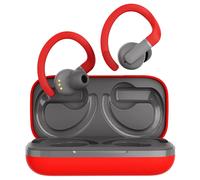 Canyon OnRun 11 Sport Casque True Wireless Stereo (TWS) Crochets auriculaires, Ecouteurs Appels/Musique/Sport/Au quotidien Bluetooth Gris et Rouge