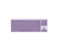 CANYON OnType 10 Clavier mécanique à profil bas, TKL, filaire, USB-C, rétroéclairage blanc, 19 modes, interrupteur silencieux, touches multimédia, disposition EN, violet