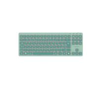 CANYON OnType 10 Clavier mécanique à profil bas, TKL, filaire, USB-C, rétroéclairage blanc, 19 modes, interrupteur silencieux, touches multimédia, disposition EN, vert