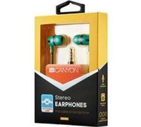 Canyon SEP-4, écouteurs intra-auriculaires élégants, pour smartphones, microphone et contrôle intégrés, câble plat, vert