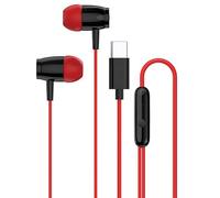 CANYON SEP-5 Écouteurs filaires USB de type C, câble de 1,2 m - Son stéréo de basses profondes, pilotes de 10 mm | Contrôle en ligne pour lecture/pause et saut de piste | 3 tailles d'embouts pour un