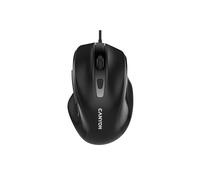CANYON Souris M-6, forme ergonomique, 3200 DPI, durée de vie de 3 millions de clics, filaire noir