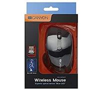 CNS-CMSW01B - Souris - pour droitiers - LED bleue - 6 boutons - sans fil - 2.4 GHz - récepteur sans fil USB - noir - Pour la vente au détail