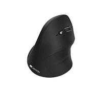 CANYON Souris Verticale sans Fil 2,4 G - Souris Optique Ergonomique réglable DPI jusqu'à 1600-6 Boutons pour Ordinateur Portable, Ordinateur de Bureau, PC, MacBook - Noir