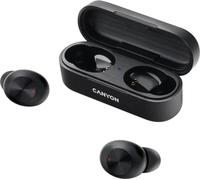 Canyon TWS-1, casque intra-auriculaire Bluetooth sans fil, station de charge en cassette, noir