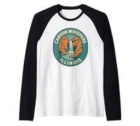 Canyon Whispers Illinois Chemise rétro Cascade Canyon Randonnée Manche Raglan