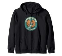 Canyon Whispers Illinois Chemise rétro Cascade Canyon Randonnée Sweat à Capuche